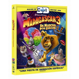Madagascar 3: De marcha por Europa (Combo BR3D + B