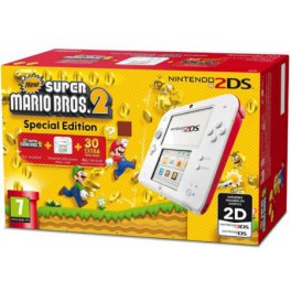 Consola Nintendo 2DS Roja + New Super Mario Bros 2