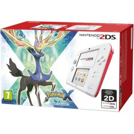 Consola Nintendo 2DS Blanco y Rojo + Pokemon X