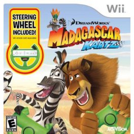 Madagascar Karts + Volante - Wii