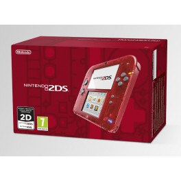 Consola Nintendo 2DS Rojo Transparente