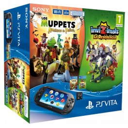 Consola PS Vita + Invizimals + Muppets + 8GB