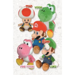 Peluche Nintendo Oficial (Mario-Luigi-Yoshi-Toad)
