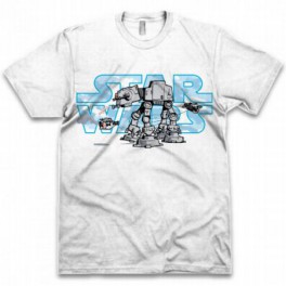 Camiseta Star Wars AT-AT Blanca - L