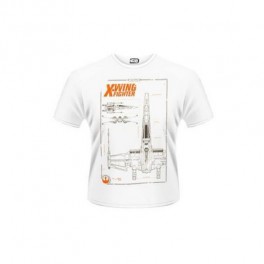 Camiseta Star Wars Ep. VII Planos X-Wing - XL