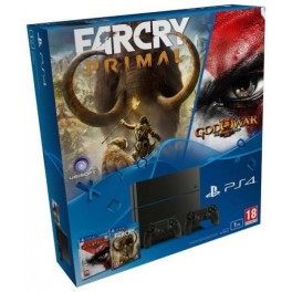 Consola PS4 1TB+2 DualShock+ Far Cry Primal+GOW 3