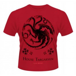 Camiseta Juego de Tronos Targaryen Rojo - XL