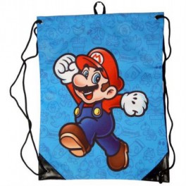 Bolsa Saco Nintendo Mario Bros Azul
