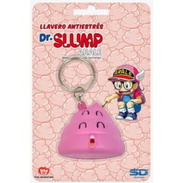 Llavero Antiestrés Dr. Slump Caca Rosa