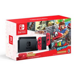 Consola Nintendo Switch Rojo + Super Mario Odyssey