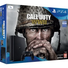 Consola PS4 Slim 1TB + CoD WWII + Has sido tu