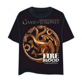 Camiseta Juego de Tronos Targaryen Logo - L