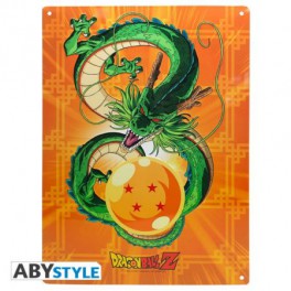Placa de Metal Dragon Ball Shenron 28x38