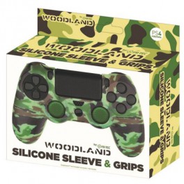 Pack Funda Silicona + Grips Woodland FR-Tec - PS4