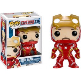 Figura POP C. A. Civil War 136 Iron Man (Unmasked)