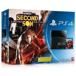 Consola PS4 500GB + Infamous Second Son