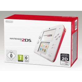 Consola Nintendo 2DS Blanco y Rojo