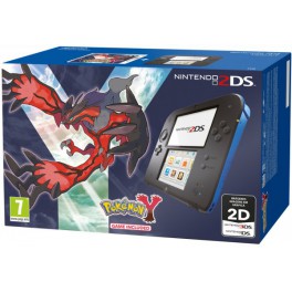 Consola Nintendo 2DS Negro y Azul + Pokemon Y