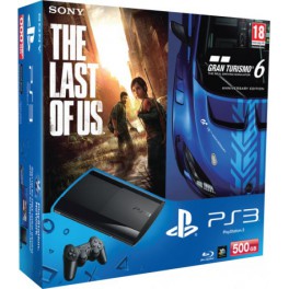 Consola PS3 500GB + Gran Turismo 6 + The Last of U