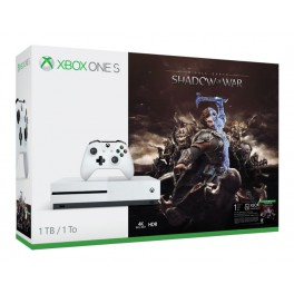 Consola Xbox One S 1TB + Sombras de Guerra + 1 Mes
