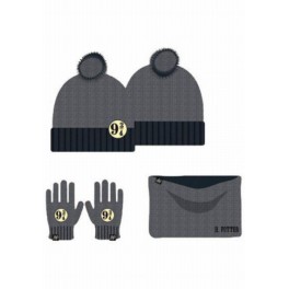 Set Gorro + Guantes + Braga Harry Potter