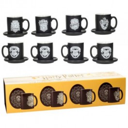 Set Mini Tazas Harry Potter Emblemas (4 uds)