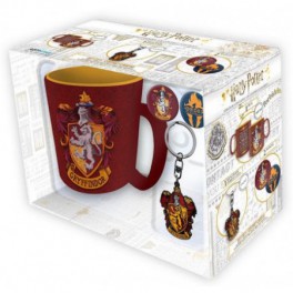 Pack Harry Potter Gryffindor Taza + Llavero + Pins