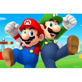Cuadro 3D Mario y Luigi (Super Mario)