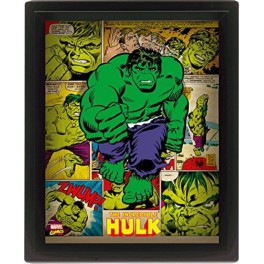 Cuadro 3D Hulk Retro