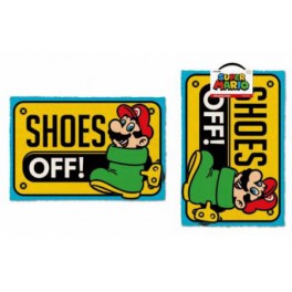 Felpudo Nintendo Super Mario Shoes Off 40x60