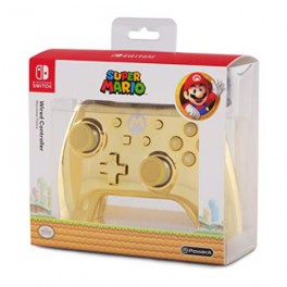 Mando Wired Controller Chrome Gold Super Mario Ed