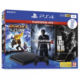Consola PS4 Slim 1TB + Ratchet + The Last of Us +