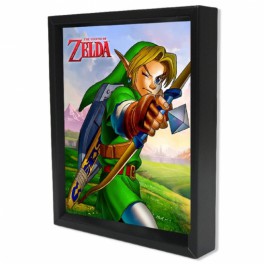 Cuadro 3D Zelda Ocarina Arrow