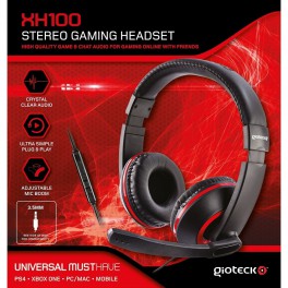 Headset Stereo XH100 Negro-Rojo - PS4