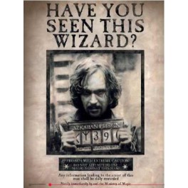 Poster Vidrio Harry Potter Sirius Black 30x40