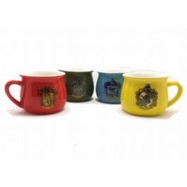 Set 4 tazas Espresso Harry Potter House Crests