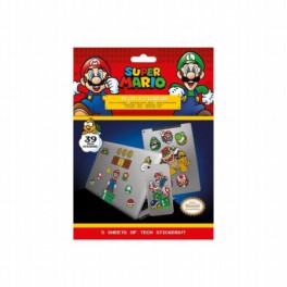 Set de pegatinas Super Mario Mushroom Kingdom