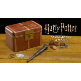 Hucha mágica con varita-llave Harry Potter