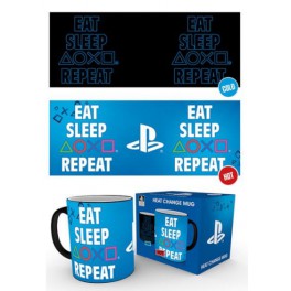 Taza térmica PlayStation Eat Sleep Repeat