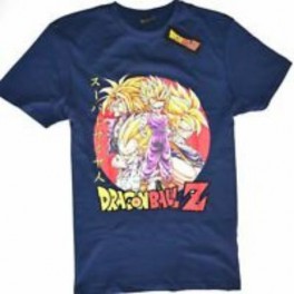 Camiseta Dragon Ball Z Saiyans Azul - XS