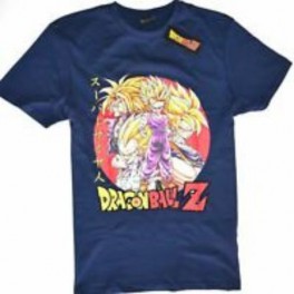 Camiseta Dragon Ball Z Saiyans Azul - S