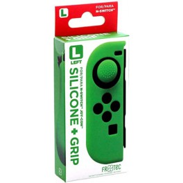 Funda Silicona + Grip Joy-Con Izquierdo Verde - Sw