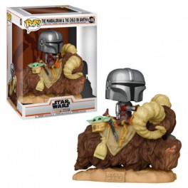 Figura POP The Mandalorian 416 Mando on Bantha