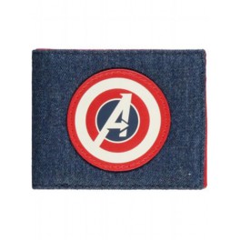 Cartera Marvel Avengers Capitan América Log