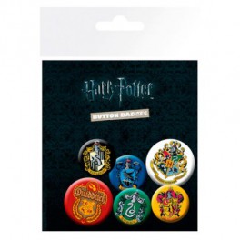 Set de chapas Harry Potter Crests