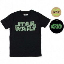 Camiseta Infantil Glow in the Dark Star Wars - T8