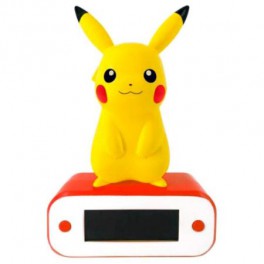 Reloj Despertador con Lámpara LED Pikachu