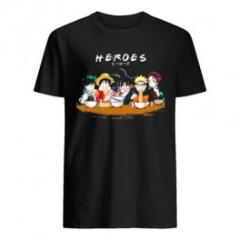 Camiseta Anime Heroes - XL