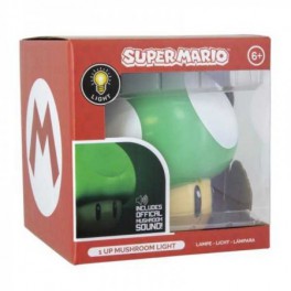 Lámpara Super Mario 1UP Mushroom
