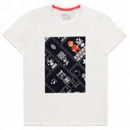 Camiseta Nintendo 8 Bit Mario - S